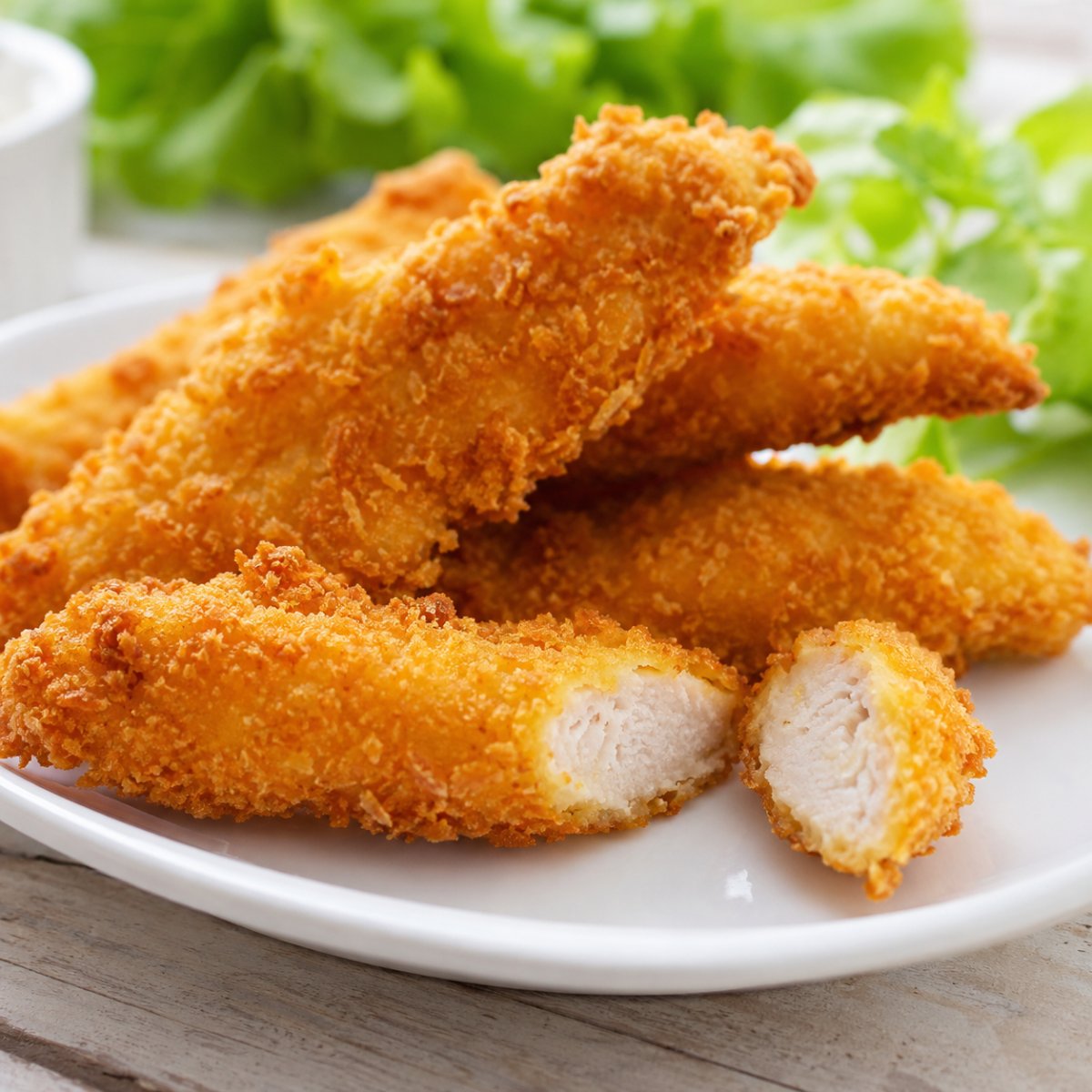 Aiguillettes de poulet au air fryer : tendres et dorées