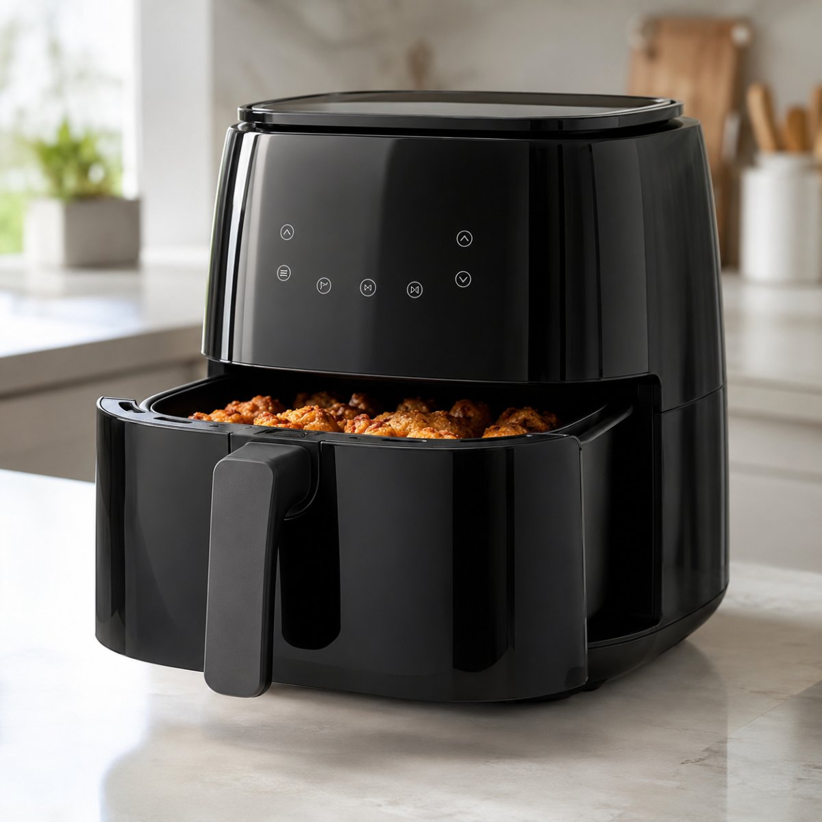 Air fryer sur un plan de travail de cuisine
