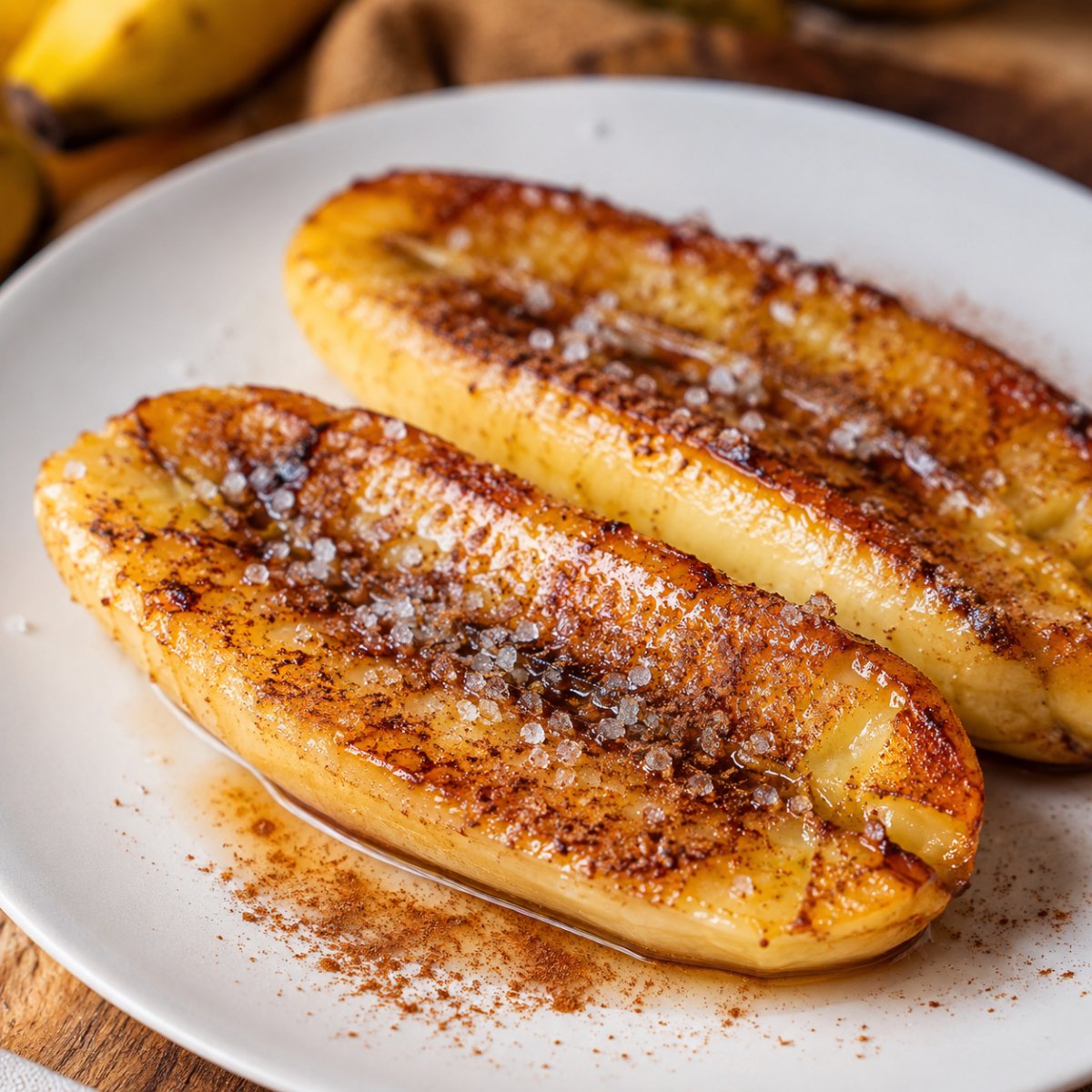 Banane au air fryer : caramélisée en 7 minutes
