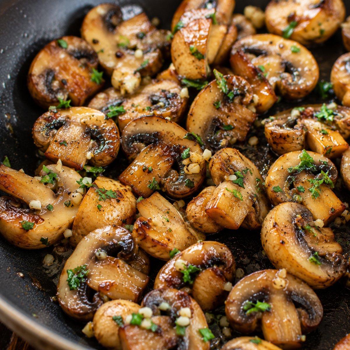 Champignons au air fryer : dorés en 8 minutes