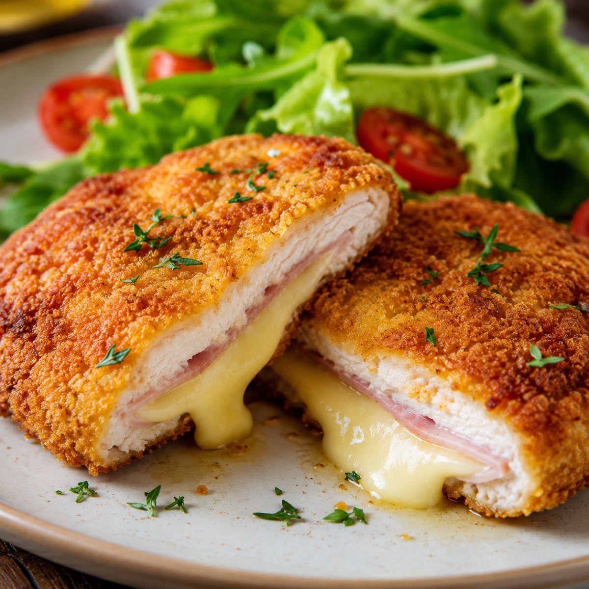 Cordon bleu surgelé au air fryer : croustillant en 13 min