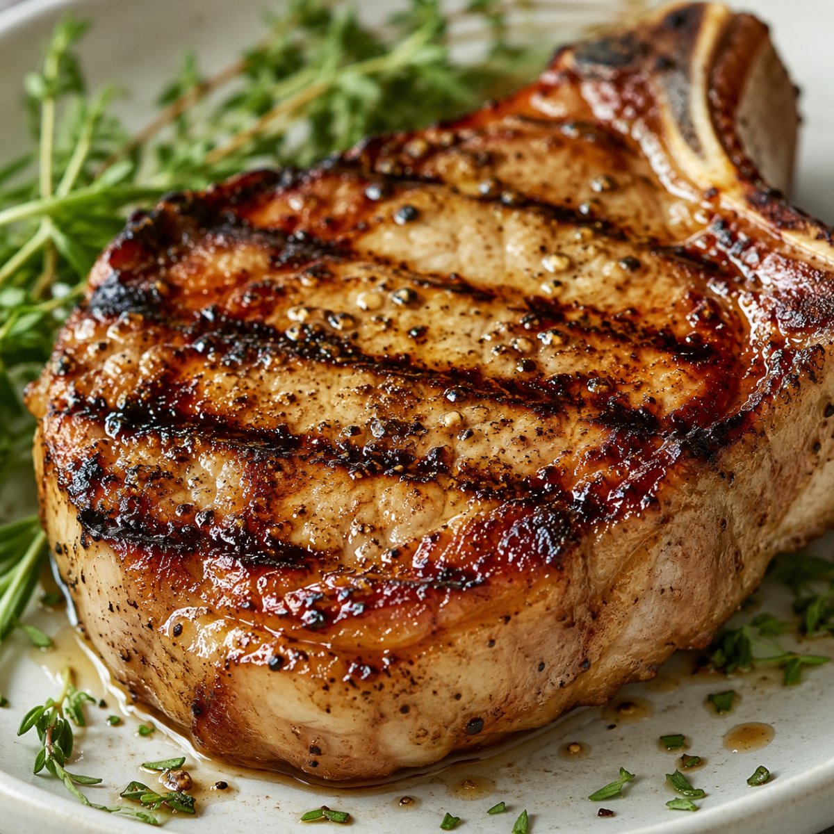 Côte de porc au air fryer : dorée et tendre