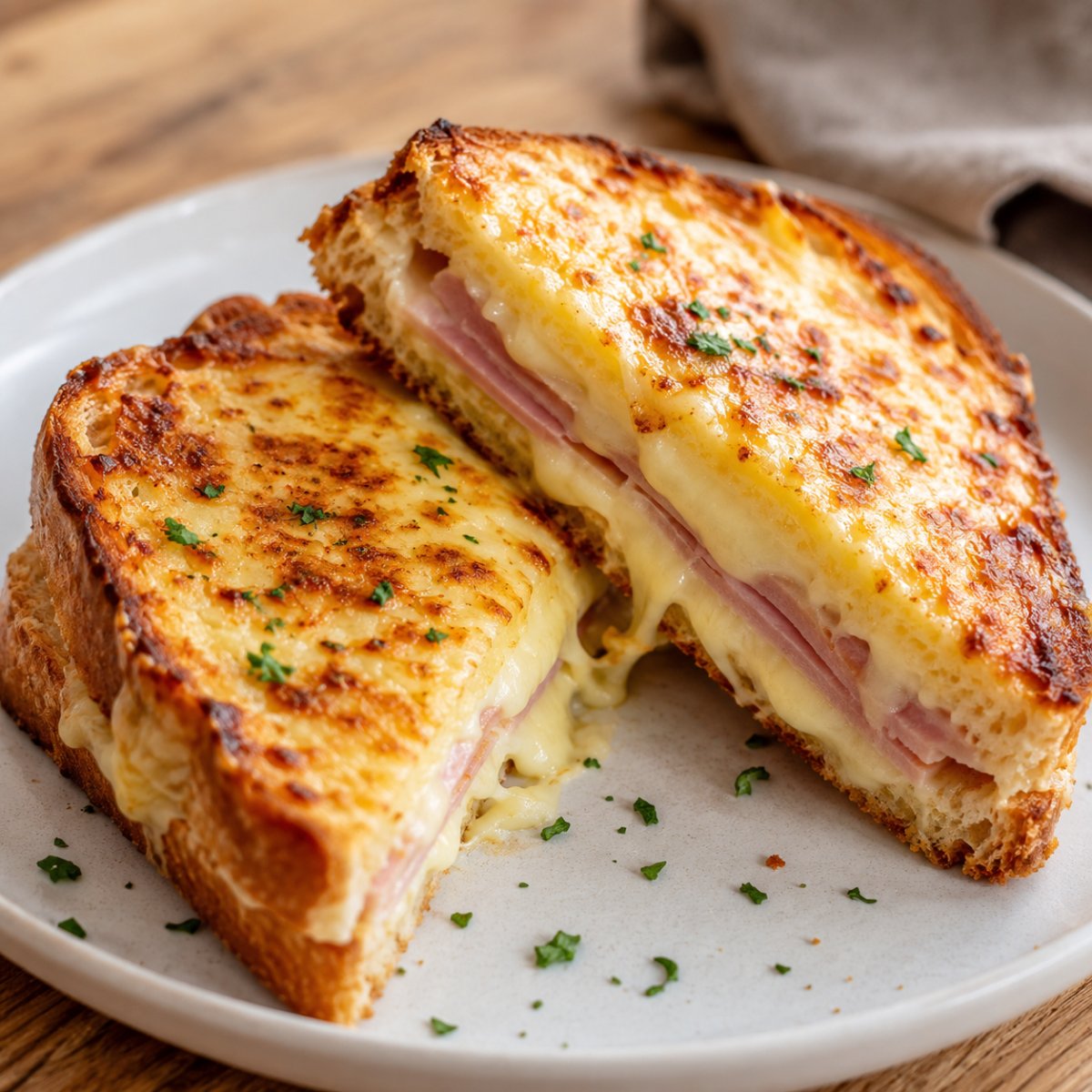 Croque-monsieur au air fryer : doré en 8 minutes