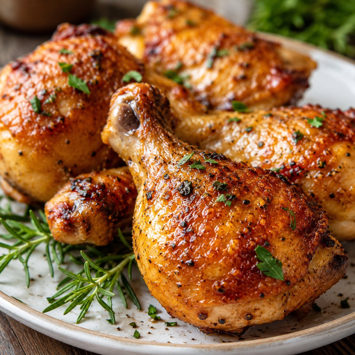 Cuisse de poulet au air fryer : croustillante et juteuse