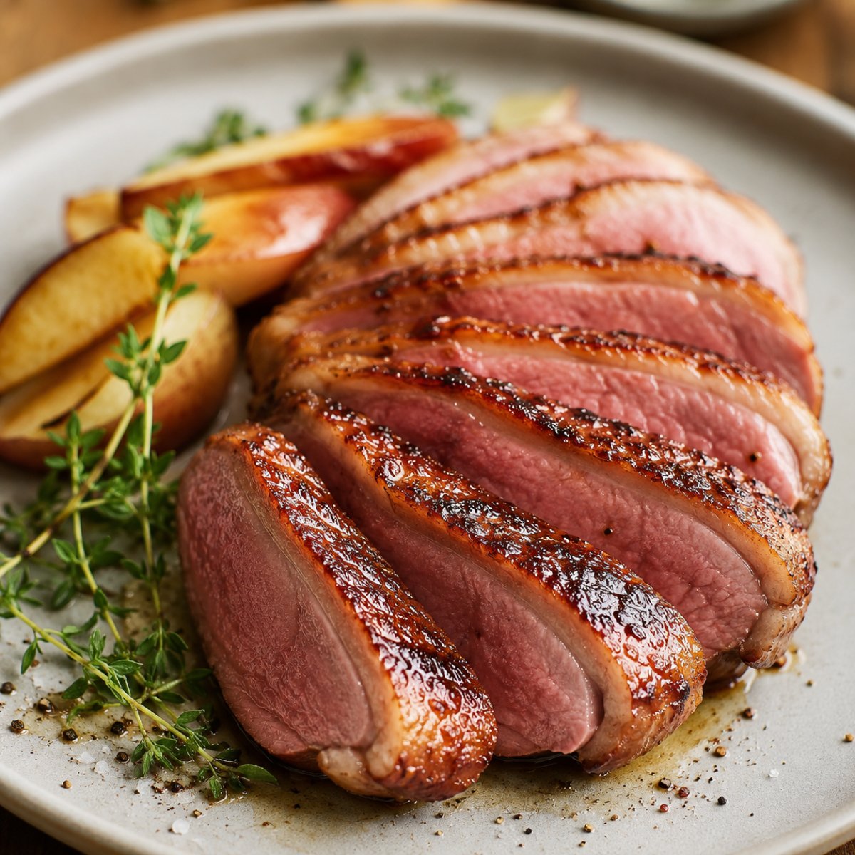 Magret de canard au air fryer : rosé et croustillant