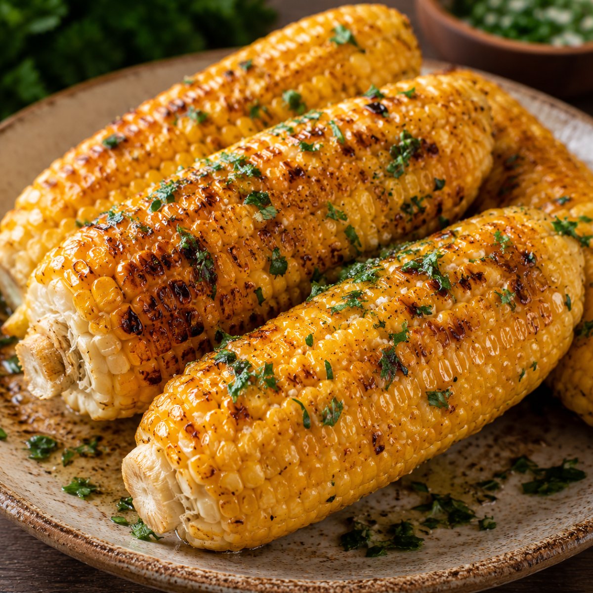 Maïs (épi) au air fryer : grillé et fondant