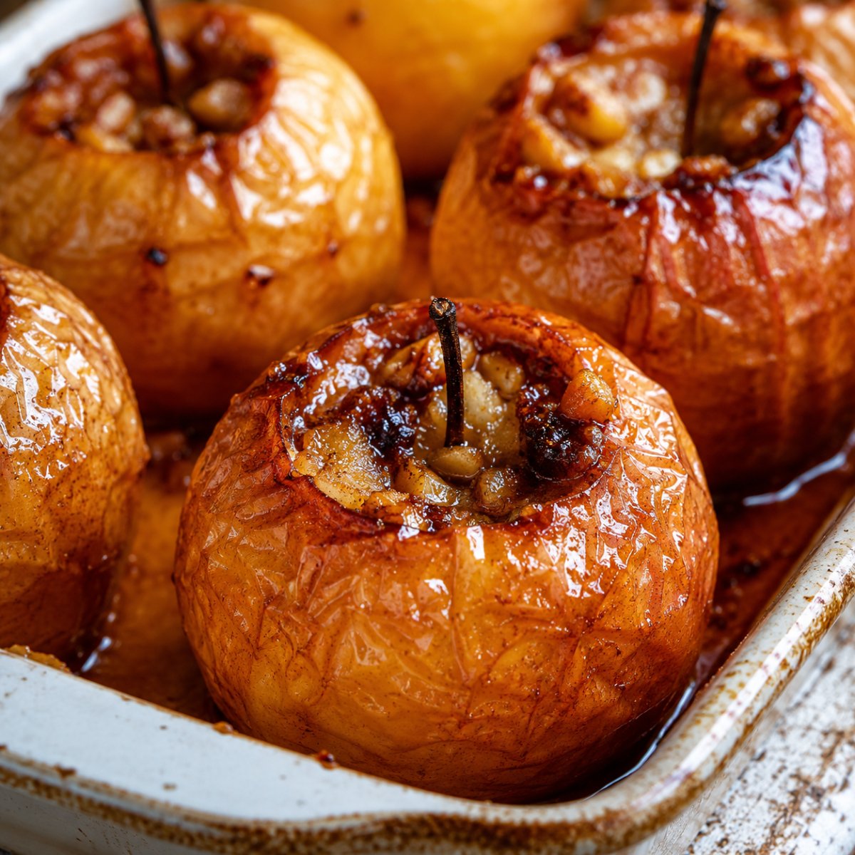 Pomme au four au air fryer : fondante et caramélisée