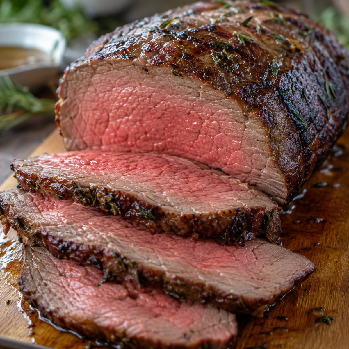 Rôti de bœuf au air fryer : rosbif saignant et doré